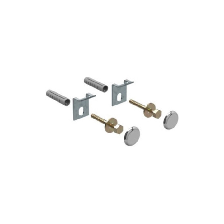 Geberit Set de fixation pour urinoir chrome, avec caches, 2 pièces