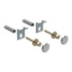 Geberit Set de fixation pour urinoir chrome, avec caches, 2 pièces-4