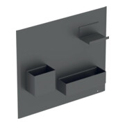 Geberit Set de mur magnétique Acanto 44,9x38,8x7,5 cm, lava/lava mat