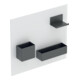 Geberit Set de panneau magnétique Acanto 44,9x38,8x7,5 cm, blanc/blanc brillant-1