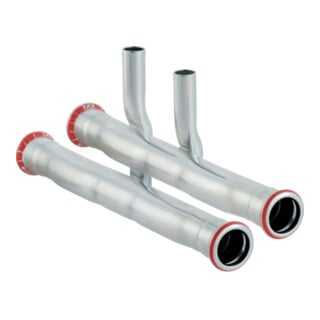 Geberit Set de raccord en T Mapress C-St. d 18x15mm, f VL/RL, galvanisé extérieur