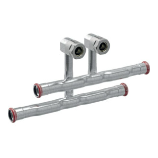 Geberit Set de raccord en T Mapress C-St. d 22x15mm, VL/RL, avec KVS, ext. galvanisé