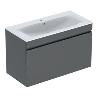 Geberit Set lavabo meuble Renova Plan 100x62,2x48cm, blanc