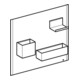 Geberit Set mur magnétique Acanto 44,9x38,8x7,5 cm, sable/sable mat-5