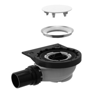 Geberit Setaplano Bonde de receveur de douche pour surface de douche, avec support siphon, 50 mm