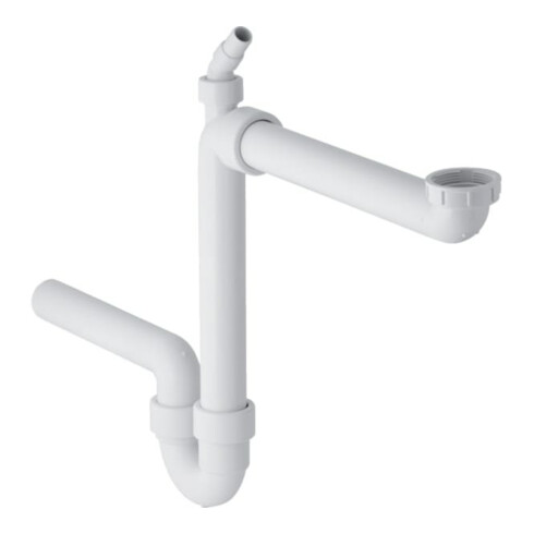 Geberit Siphon anti-odeurs G 1 1/2x50mm, sortie horizontale, pour chasse, blanc
