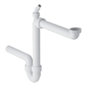 Geberit Siphon anti-odeurs G 1 1/2x50mm, sortie horizontale, pour chasse, blanc