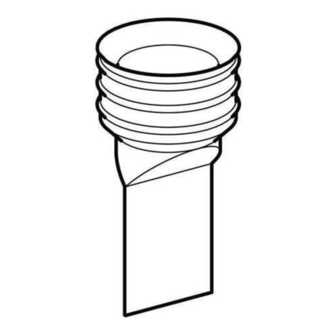 Geberit Siphon anti-odeurs noir, pour urinoir