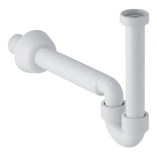 Geberit Siphon de courbure 1 1/4"x32mm, pour WT et Bi., évac. horiz., PP, blanc