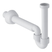 Geberit Siphon de courbure 1 1/4"x32mm, pour WT et Bi., évac. horiz., PP, blanc