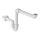 Geberit Siphon de courbure d'odeur tuyau G 1 1/2 x 1 1/4 x 40 mm, ventilation pièce, évacuation h, blanc-1