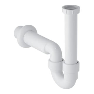 Geberit Siphon de décharge coudé G 1 1/2x50mm, H évac., f chasse, KS, blanc