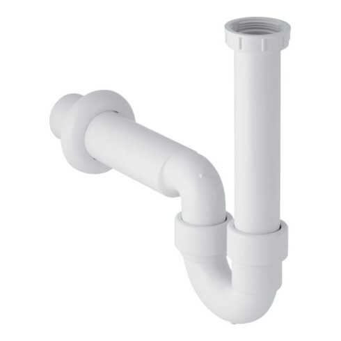 Geberit Siphon de décharge coudé G 1 1/2x50mm, H évac., f chasse, KS, blanc
