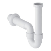 Geberit Siphon de décharge coudé G 1 1/2x50mm, H évac., f chasse, KS, blanc