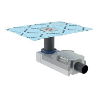 Geberit Siphon de sol Setaplano d 50mm, h à l'entrée 90/220mm