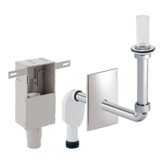 Geberit Siphon d’odeur encastré Ø 50/56mm, avec WEK et FBS, horizontal, hgl-vc