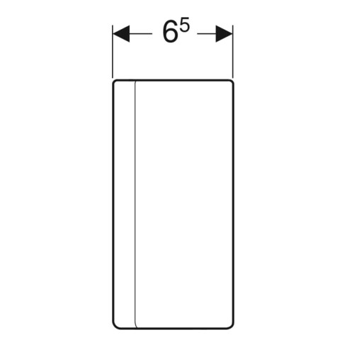 Geberit Siphonblende One hochglanz-verchromt