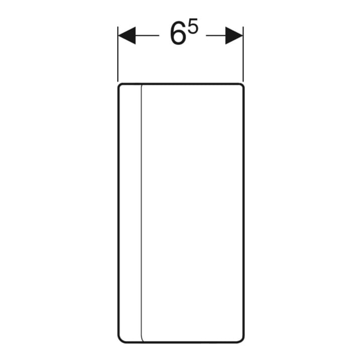 Geberit Siphonblende One hochglanz-verchromt