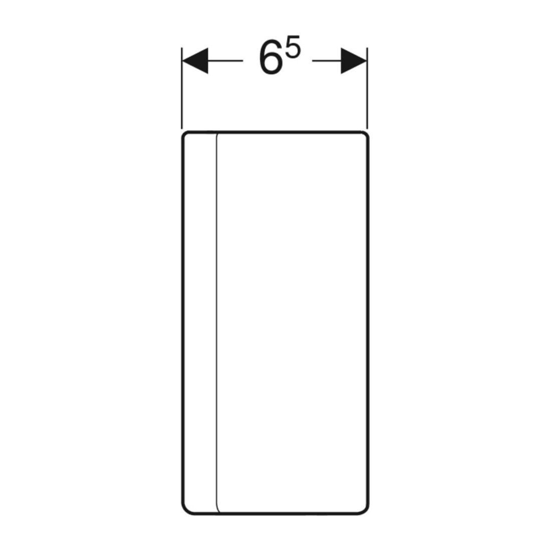 Geberit Siphonblende One hochglanz-verchromt