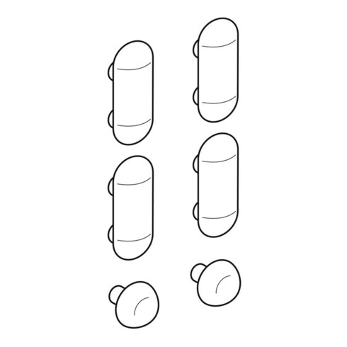 Geberit Puffer-Set Renova für WC-Deckel
