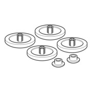 Geberit Puffer weiß, für WC-Deckel