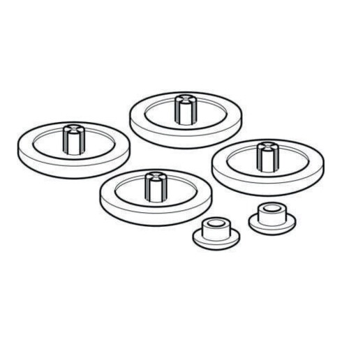 Geberit Puffer weiß, für WC-Deckel
