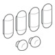 Geberit Sitzdeckelpuffer passend zu 573010, 572030 und 573070-4