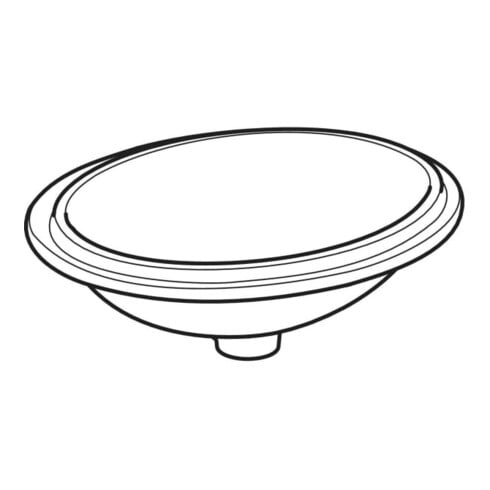 Geberit Sous-meuble lavabo VariForm 49,5x42 cm, sans trop-plein, blanc K-Tect