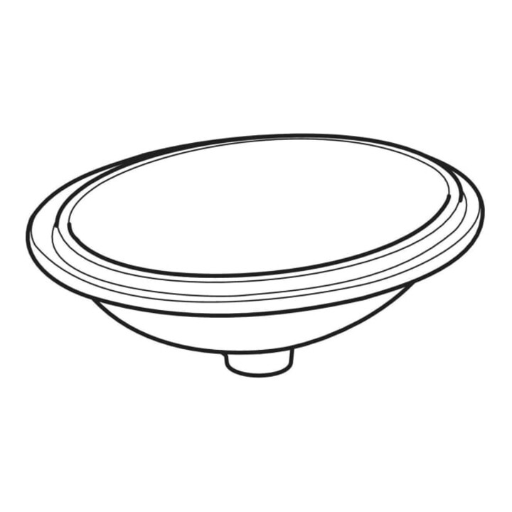 Geberit Sous-meuble lavabo VariForm 49,5x42 cm, sans trop-plein, blanc K-Tect