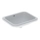 Geberit Sous-meuble lavabo VariForm 53x44 cm, sans trop-plein, avec siphon, droite, verre US / blanc-1