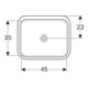 Geberit Sous-meuble lavabo VariForm 53x44 cm, sans trop-plein, verre blanc-4