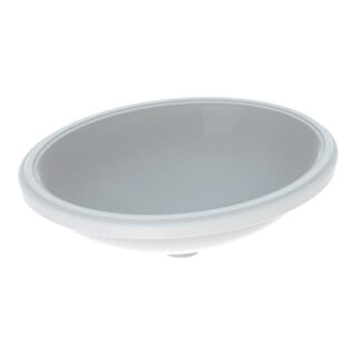Geberit Sous-meuble lavabo VariForm 56x46 cm, sans trop-plein, verre US/blanc
