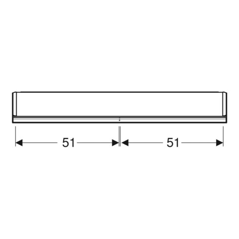 Geberit Spiegelschrank One 105x90x15cm, AL el, m ComfortL, 2 Tür.