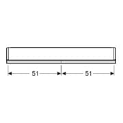 Geberit Spiegelschrank One 105x90x15cm, AL el, m ComfortL, 2 Tür.-5