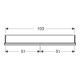 Geberit Spiegelschrank One 105x90x15cm, AL el, m N + ComL, 2 Tür.-4