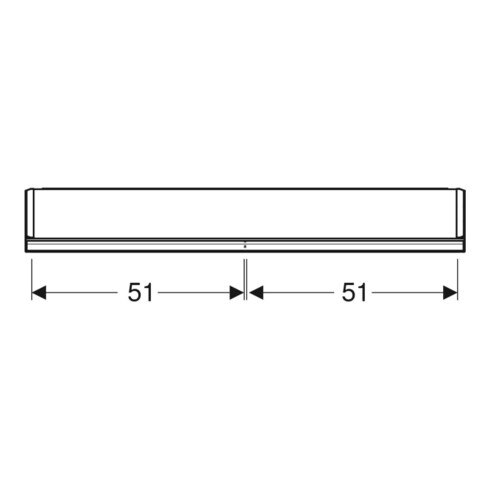 Geberit Spiegelschrank One 105x90x15cm, AL el, m N + ComL, 2 Tür.