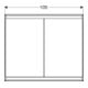 Geberit Spiegelschrank One 105x90x15cm, w/A pb, m ComfortL, 2 Tür.