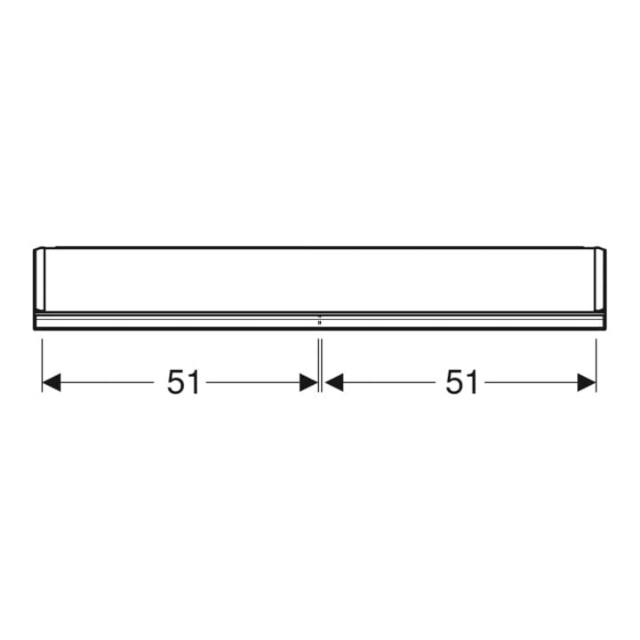 Geberit Spiegelschrank One 105x90x15cm, w/A pb, m ComfortL, 2 Tür.