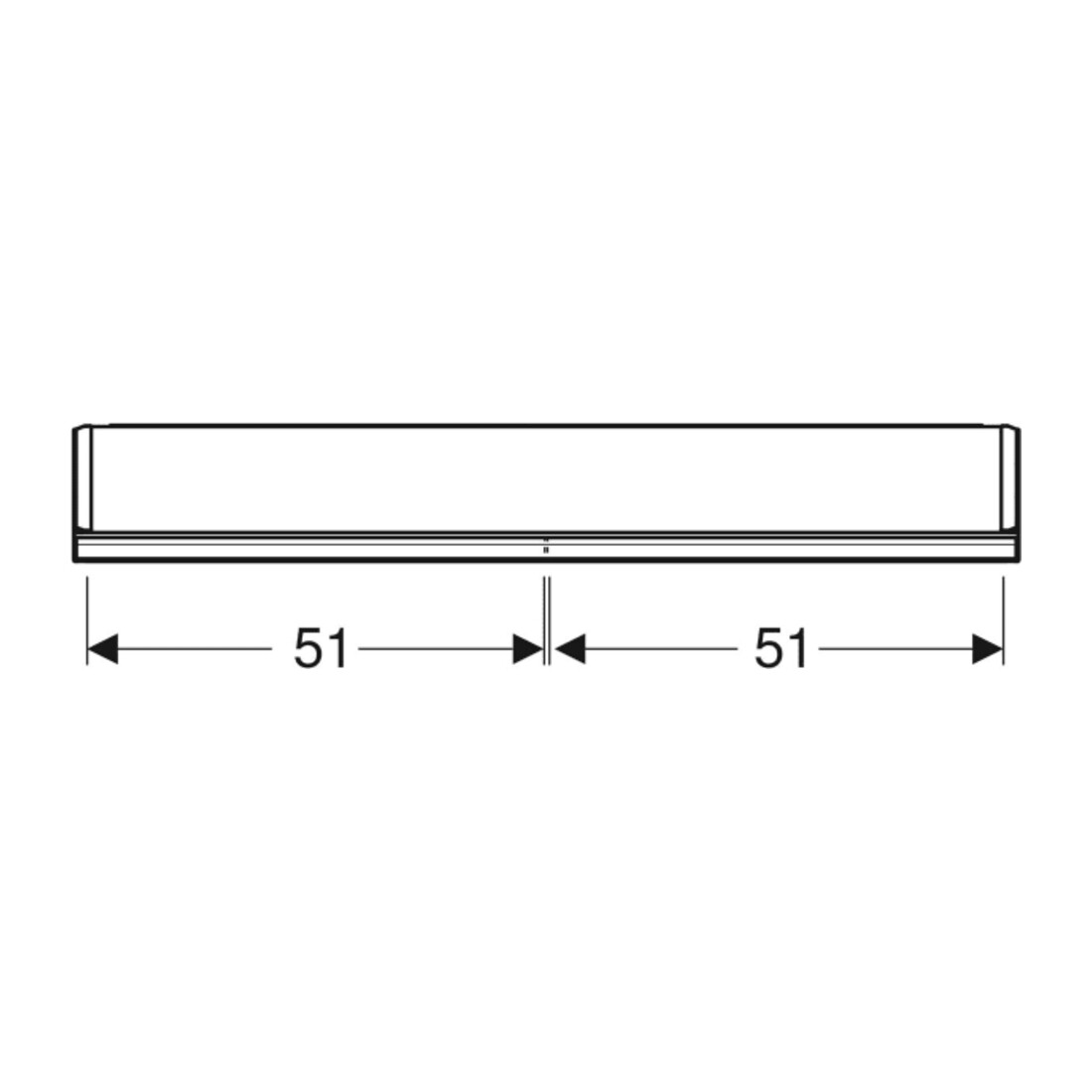 Geberit Spiegelschrank One 105x90x15cm, w/A pb, m ComfortL, 2 Tür.