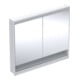 Geberit Spiegelschrank One 105x90x15cm, w/A pb, m N + ComL, 2 Tür.-1