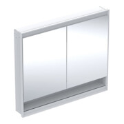 Geberit Spiegelschrank One 105x90x15cm, w/A pb, m N + ComL, 2 Tür.