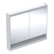 Geberit Spiegelschrank One 105x90x15cm, w/A pb, m N + ComL, 2 Tür.