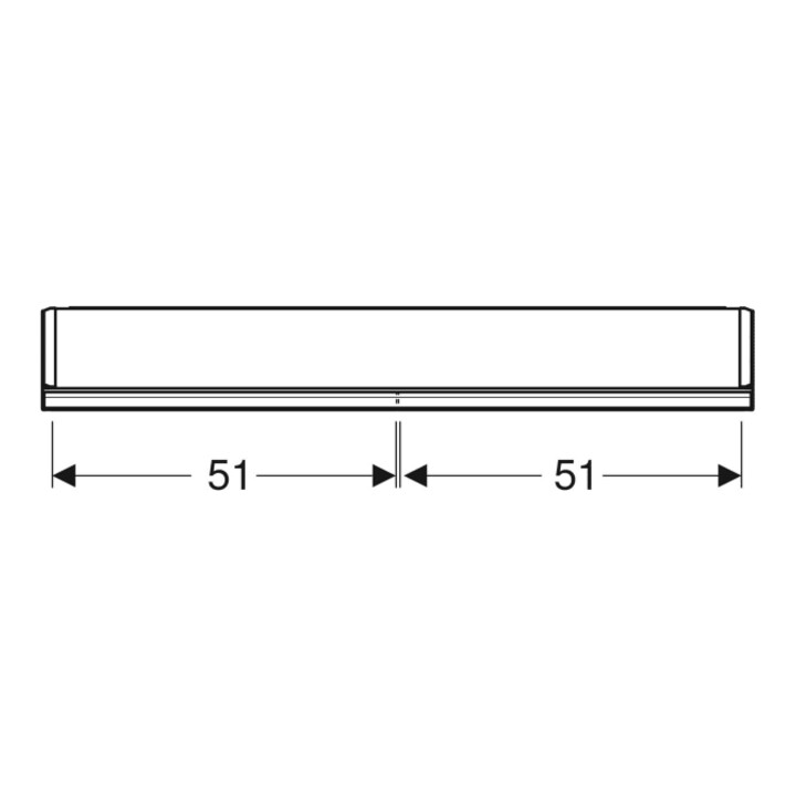 Geberit Spiegelschrank One 105x90x15cm, w/A pb, m N + ComL, 2 Tür.