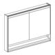 Geberit Spiegelschrank One 120x90x15cm, AL el, m N + ComL, 2 Tür.