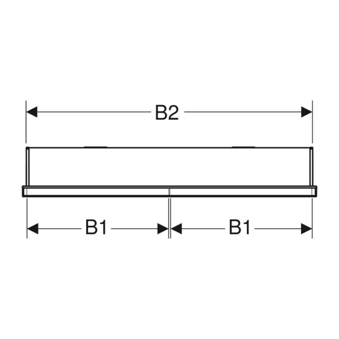 Geberit Spiegelschrank One 120x90x15cm, s m/Al pb, m ComL, 2 Tür.