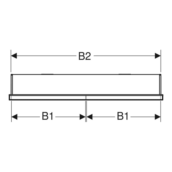 Geberit Spiegelschrank One 120x90x15cm, s m/Al pb, m N + ComL, 2 T