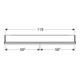 Geberit Spiegelschrank One 120x90x15cm, w/A pb, m ComfortL, 2 Tür.-4