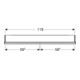 Geberit Spiegelschrank One 120x90x15cm, w/A pb, m N + ComL, 2 Tür.-2