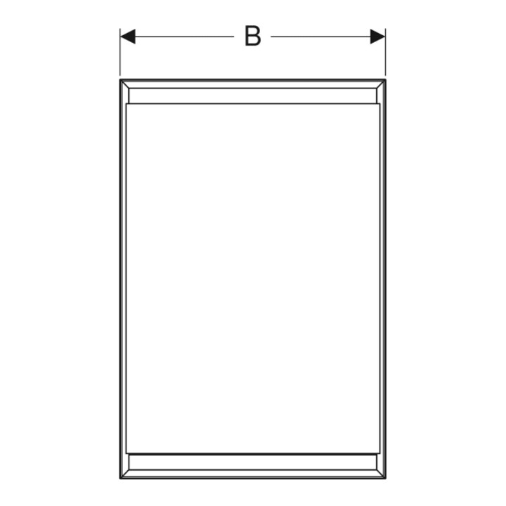 Geberit Spiegelschrank One 60x90x15cm, m ComL, 1 T, An L, Alu elox.