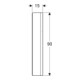 Geberit Spiegelschrank One 60x90x15cm, m ComL, 1 T, An L, Alu elox.-5